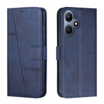 Custodia per telefono in pelle con fibbia in vitello con cuciture, For Google Pixel 8 Pro, For Infinix Hot 30i, For Tecno Spark 10, For Tecno Spark 10 5G