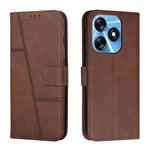 Custodia per telefono in pelle con fibbia in vitello con cuciture, For Google Pixel 8 Pro, For Infinix Hot 30i, For Tecno Spark 10, For Tecno Spark 10 5G