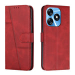 Custodia per telefono in pelle con fibbia in vitello con cuciture, For Google Pixel 8 Pro, For Infinix Hot 30i, For Tecno Spark 10, For Tecno Spark 10 5G