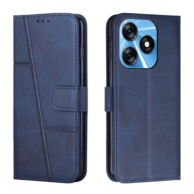 Custodia per telefono in pelle con fibbia in vitello con cuciture, For Google Pixel 8 Pro, For Infinix Hot 30i, For Tecno Spark 10, For Tecno Spark 10 5G