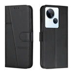 Custodia per telefono in pelle con fibbia in vitello con cuciture, For Google Pixel 8 Pro, For Infinix Hot 30i, For Tecno Spark 10, For Tecno Spark 10 5G