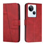 Custodia per telefono in pelle con fibbia in vitello con cuciture, For Google Pixel 8 Pro, For Infinix Hot 30i, For Tecno Spark 10, For Tecno Spark 10 5G