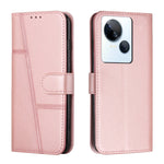 Custodia per telefono in pelle con fibbia in vitello con cuciture, For Google Pixel 8 Pro, For Infinix Hot 30i, For Tecno Spark 10, For Tecno Spark 10 5G