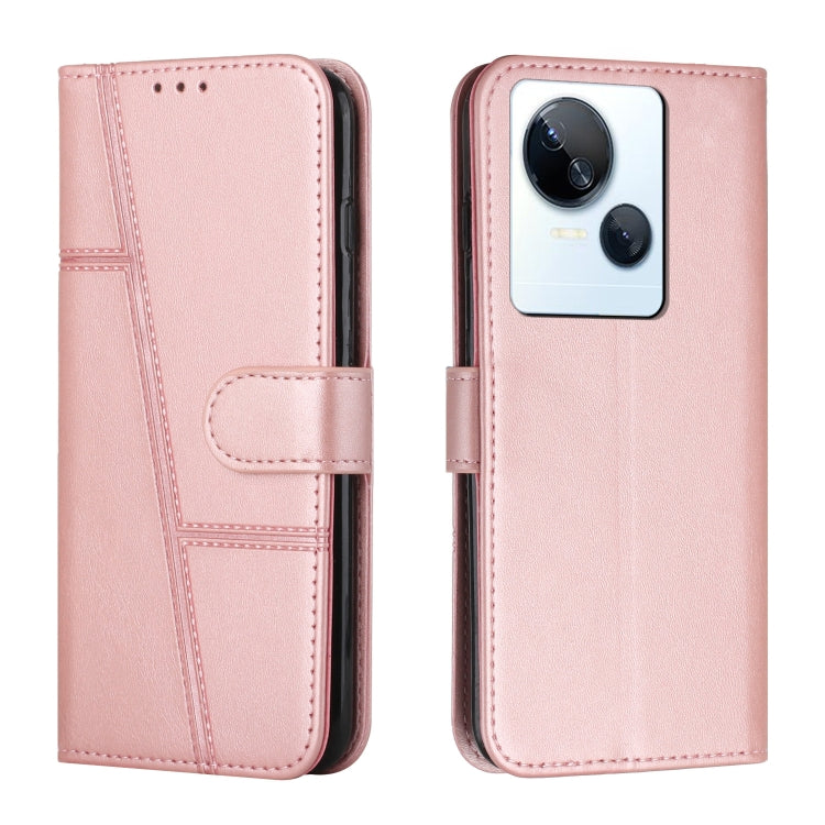 Custodia per telefono in pelle con fibbia in vitello con cuciture, For Google Pixel 8 Pro, For Infinix Hot 30i, For Tecno Spark 10, For Tecno Spark 10 5G