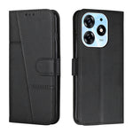 Custodia per telefono in pelle con fibbia in vitello con cuciture, For Tecno Spark 10 Pro, For Tecno Spark 10C, For Tecno Pop 7, For Tecno Pop 7 Pro