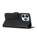 Custodia per telefono in pelle con fibbia in vitello con cuciture, For Tecno Spark 10 Pro, For Tecno Spark 10C, For Tecno Pop 7, For Tecno Pop 7 Pro