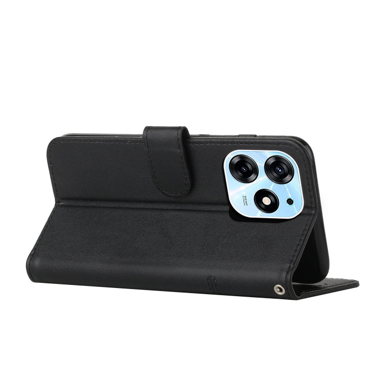 Custodia per telefono in pelle con fibbia in vitello con cuciture, For Tecno Spark 10 Pro, For Tecno Spark 10C, For Tecno Pop 7, For Tecno Pop 7 Pro