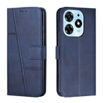 Custodia per telefono in pelle con fibbia in vitello con cuciture, For Tecno Spark 10 Pro, For Tecno Spark 10C, For Tecno Pop 7, For Tecno Pop 7 Pro