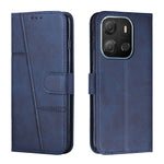 Custodia per telefono in pelle con fibbia in vitello con cuciture, For Tecno Spark 10 Pro, For Tecno Spark 10C, For Tecno Pop 7, For Tecno Pop 7 Pro