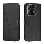 Custodia per telefono in pelle con fibbia in vitello con cuciture, For Tecno Spark 10 Pro, For Tecno Spark 10C, For Tecno Pop 7, For Tecno Pop 7 Pro