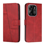 Custodia per telefono in pelle con fibbia in vitello con cuciture, For Tecno Spark 10 Pro, For Tecno Spark 10C, For Tecno Pop 7, For Tecno Pop 7 Pro