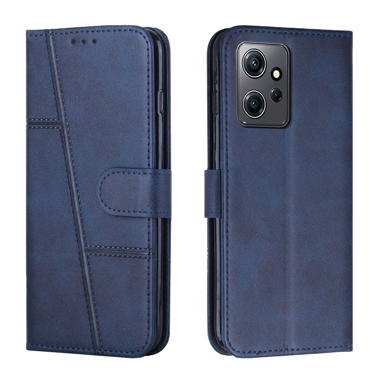 Custodia per telefono in pelle con fibbia in vitello con cuciture, For Xiaomi Redmi Note 12 4G Global, For Xiaomi 13 Ultra, For Xiaomi Civi 2 / 13 Lite