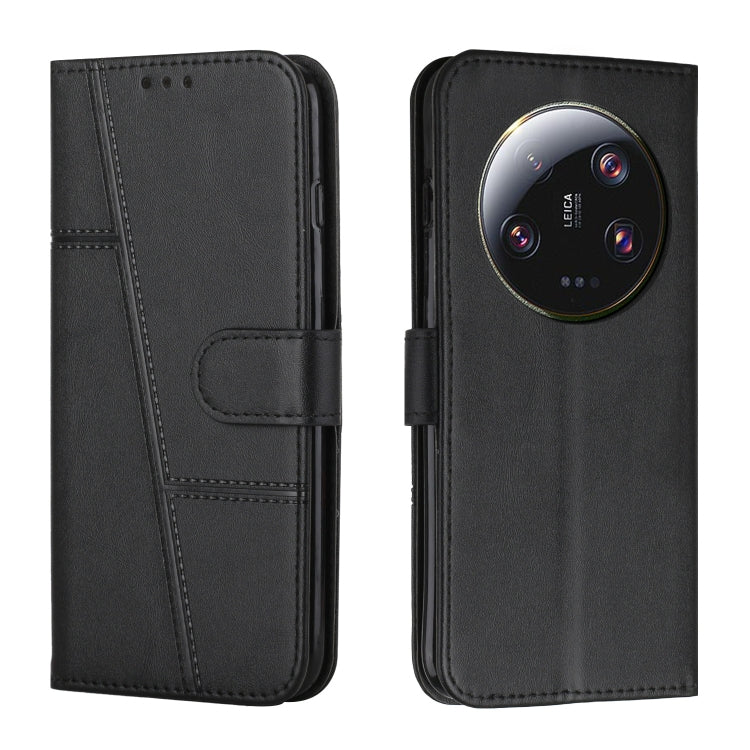 Custodia per telefono in pelle con fibbia in vitello con cuciture, For Xiaomi Redmi Note 12 4G Global, For Xiaomi 13 Ultra, For Xiaomi Civi 2 / 13 Lite