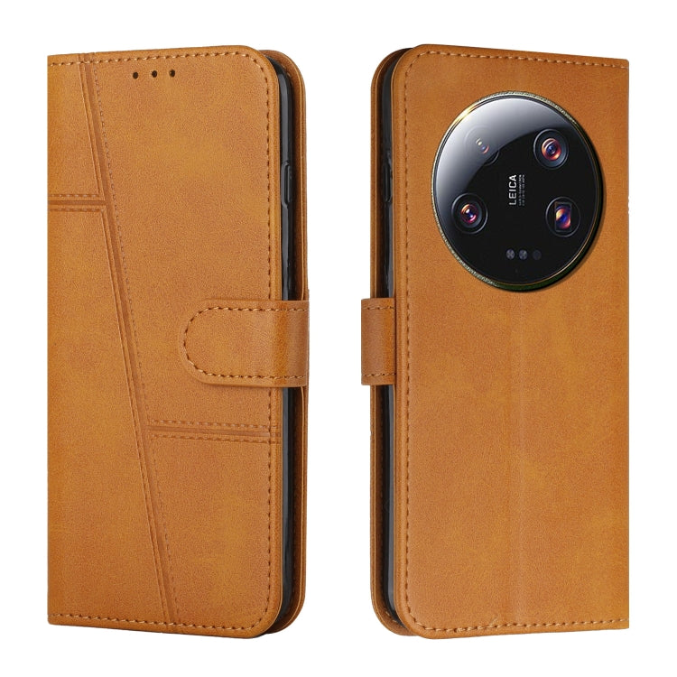 Custodia per telefono in pelle con fibbia in vitello con cuciture, For Xiaomi Redmi Note 12 4G Global, For Xiaomi 13 Ultra, For Xiaomi Civi 2 / 13 Lite