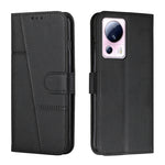Custodia per telefono in pelle con fibbia in vitello con cuciture, For Xiaomi Redmi Note 12 4G Global, For Xiaomi 13 Ultra, For Xiaomi Civi 2 / 13 Lite