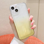 Custodia per telefono con spazio pulsante elettrolitico sfumato, For iPhone 14 Pro Max, For iPhone 14 Pro, For iPhone 14, For iPhone 14 Plus