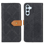 Custodia portafoglio in pelle goffrata per smartphone Samsung