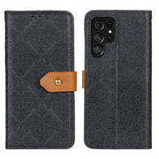 Custodia portafoglio in pelle goffrata per Samsung Galaxy S24 Ult