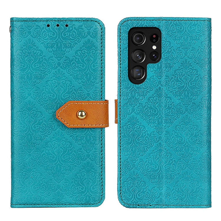 Custodia portafoglio in pelle goffrata per Samsung Galaxy S24 Ult