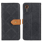 Custodia portafoglio in pelle goffrata per smartphone Samsung