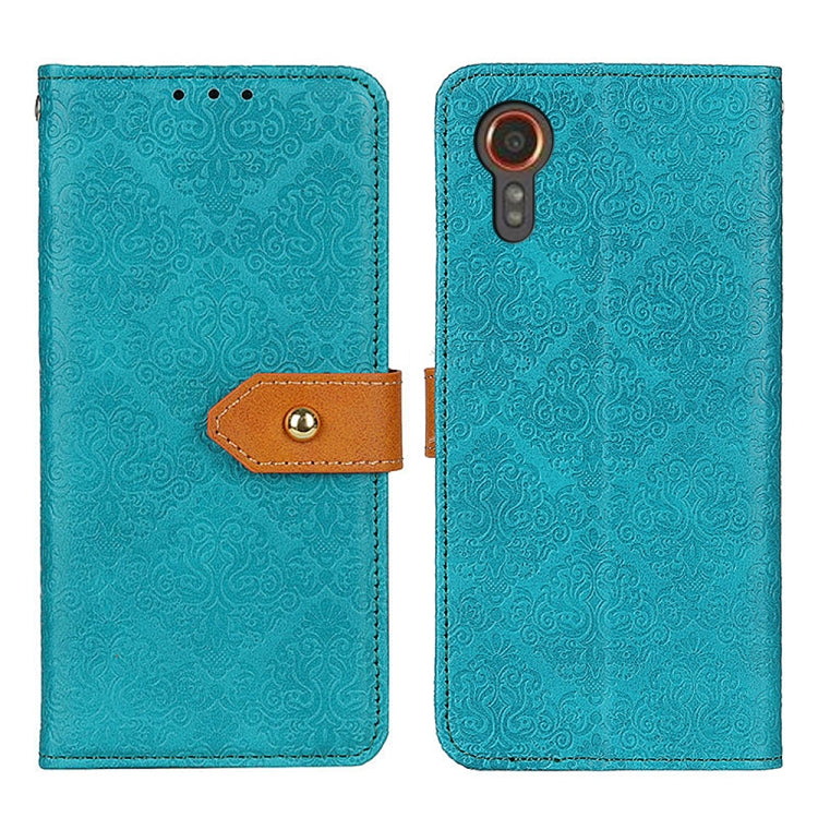 Custodia portafoglio in pelle goffrata per smartphone Samsung