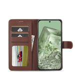 Custodia portafoglio in pelle per Google Pixel 8a