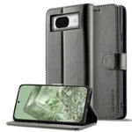 Custodia portafoglio in pelle per Google Pixel 8a