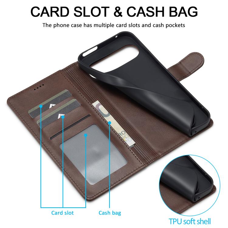 Custodia portafoglio in pelle per Google Pixel 10 e 10 Pro