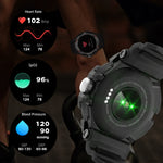 OVISEN GT100 Schermo TFT da 1,39 pollici 2 in 1 Auricolare Bluetooth Smart Watch, Supporto per il monitoraggio dell'ossigeno nel sangue/Musica Bluetooth