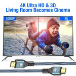 Cavo HDMI 2.0 versione 4K 60Hz HD, 1m, 2m, 3m, 5m