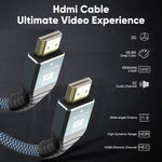 Cavo HDMI 2.0 versione 4K 60Hz HD, 1m, 2m, 3m, 5m