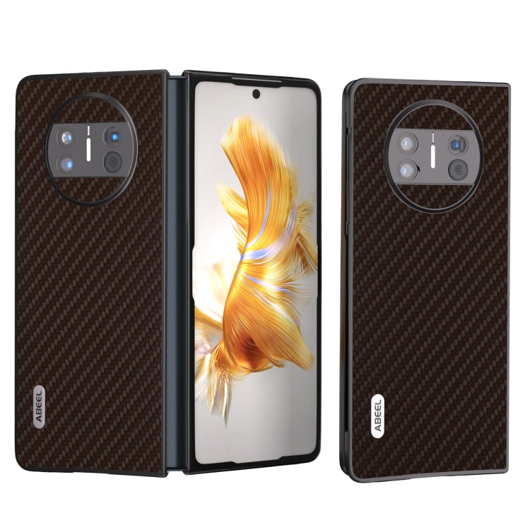 Custodia protettiva in fibra di carbonio per Huawei Mate X3