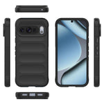Custodia TPU con flanella per Google Pixel 9