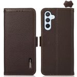 Custodia portafoglio in pelle con RFID per Samsung Galaxy M54
