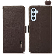 Custodia portafoglio in pelle con RFID per Samsung Galaxy M54