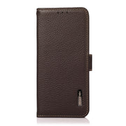 Custodia portafoglio in pelle con RFID per Samsung Galaxy M54