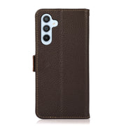 Custodia portafoglio in pelle con RFID per Samsung Galaxy M54