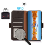 Custodia portafoglio in pelle con RFID per Samsung Galaxy M54