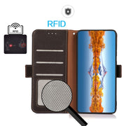 Custodia portafoglio in pelle con RFID per Samsung Galaxy M54