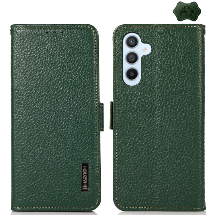 Custodia portafoglio in pelle con RFID per Samsung Galaxy M54