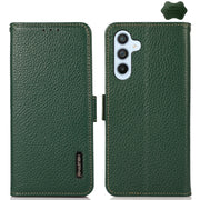 Custodia portafoglio in pelle con RFID per Samsung Galaxy M54