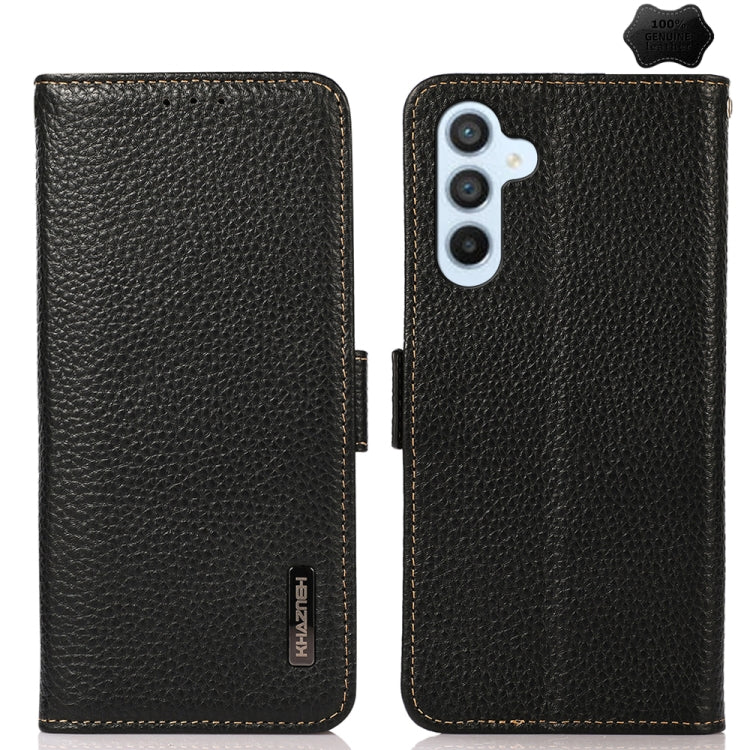 Custodia portafoglio in pelle con RFID per Samsung Galaxy M54