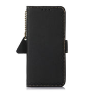 Custodia portafoglio in vera pelle con RFID per Samsung Galaxy M5
