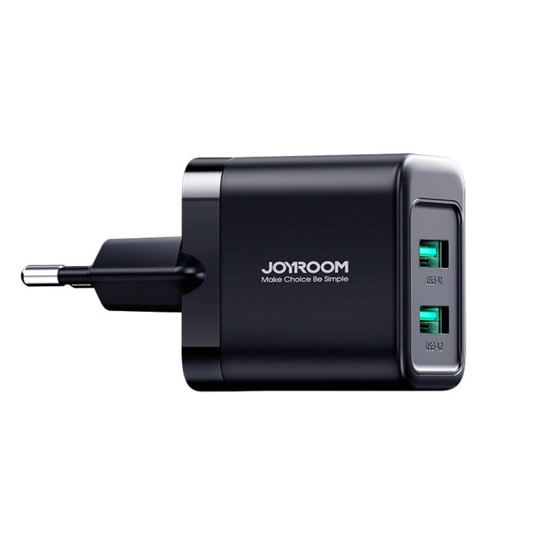 Caricatore USB a doppia porta JOYROOM JR-TCN01 2.4A, EU Plug, UK Plug
