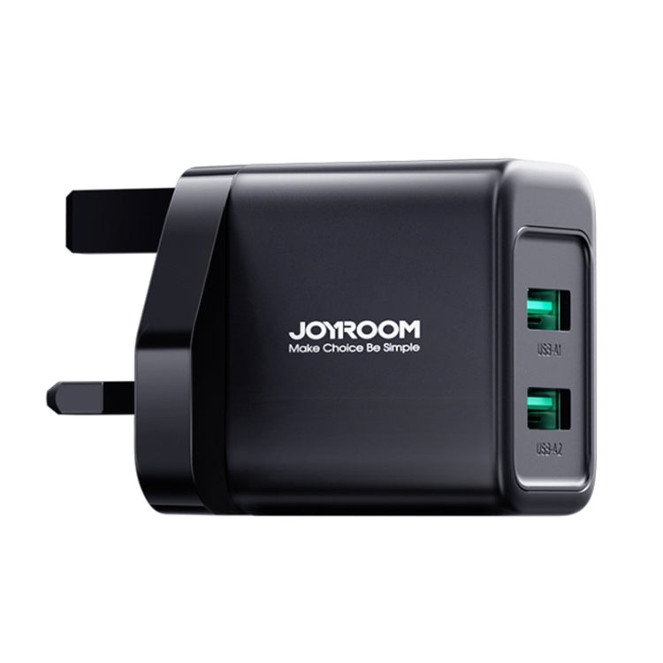 Caricatore USB a doppia porta JOYROOM JR-TCN01 2.4A, EU Plug, UK Plug