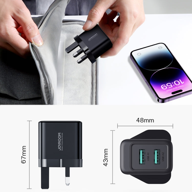 Caricatore USB doppia porta Joyroom JR-TCN01 2.4A