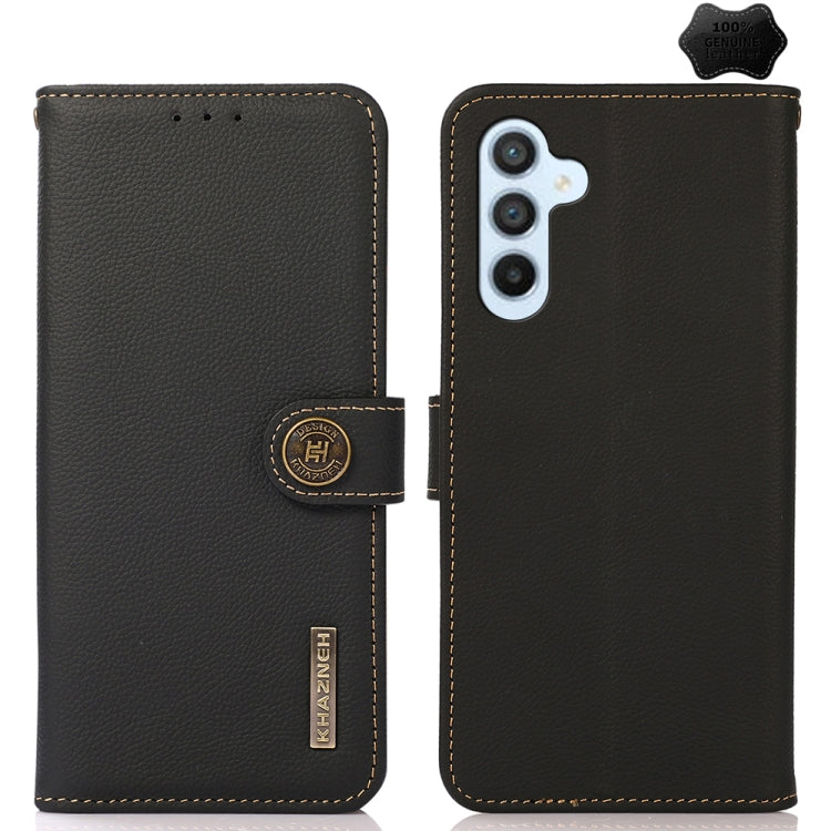 Custodia portafoglio in pelle con RFID per Samsung Galaxy M54