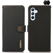 Custodia portafoglio in pelle con RFID per Samsung Galaxy M54
