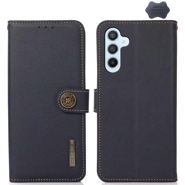Custodia portafoglio in pelle con RFID per Samsung Galaxy M54