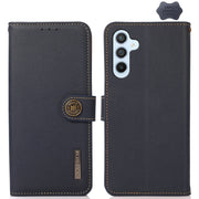 Custodia portafoglio in pelle con RFID per Samsung Galaxy M54